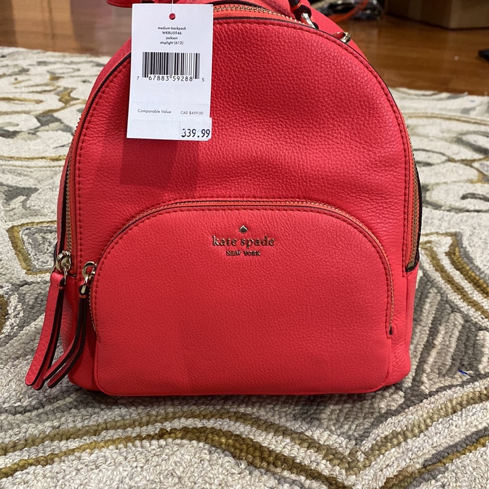 ๐ Kate spade NWT $459 Jackson stoplight medium backpack gorgeous ๐ - Picture 12 of 12